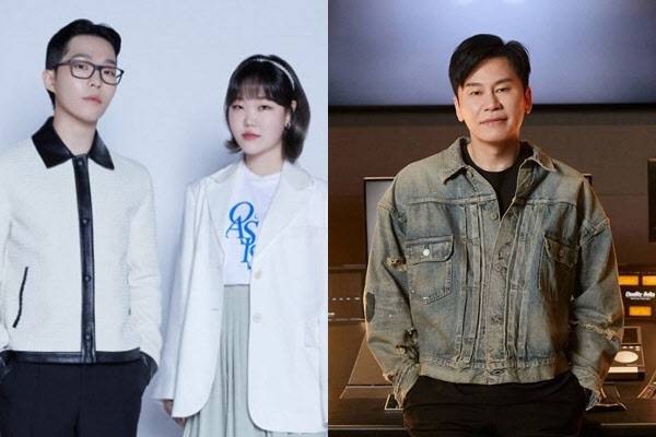 악뮤(왼쪽)와 양현석 총괄 프로듀서