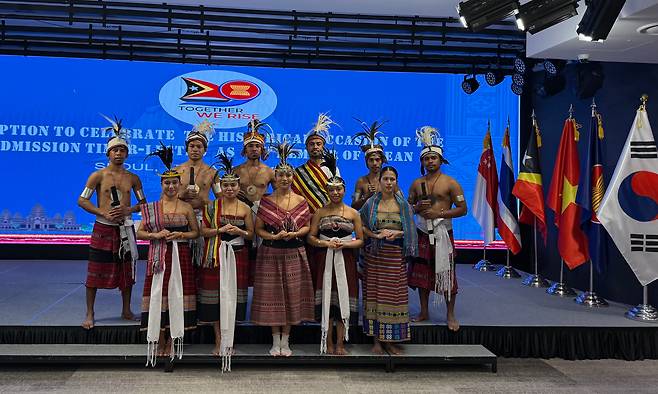 지난 17일 서울 중구 노보텔 앰배서더 서울 동대문에서 열린 동티모르 아세안(ASEAN·동남아시아국가연합) 가입 기념 리셉션 현장. /안준현 기자