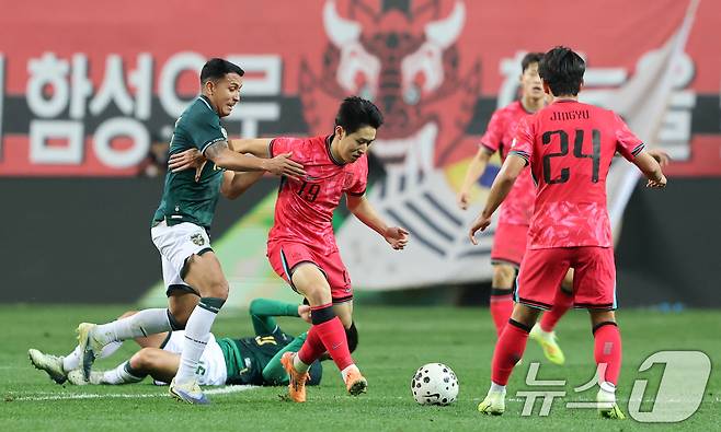 볼리비아와의 경기 습. 2025.11.14/뉴스1 ⓒ News1 김기태 기자