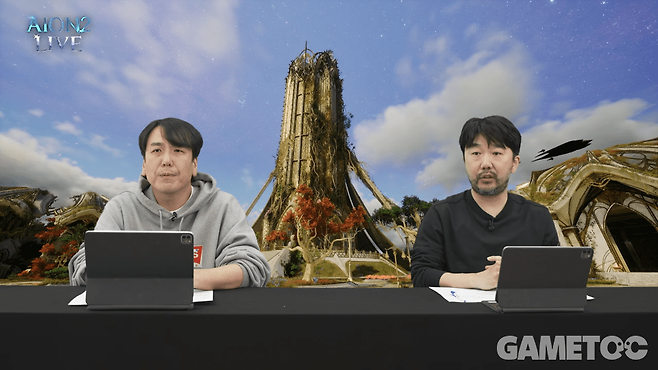 소인섭 아이온2 사업실장, 김남준 아이온2 개발PD (사진=아이온2 유튜브)