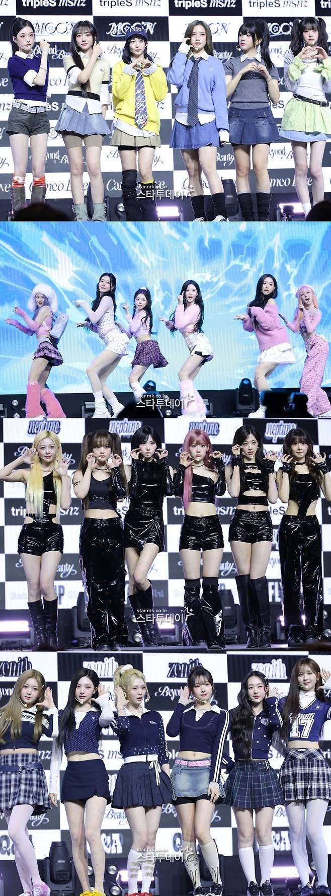 트리플에스 미소녀즈. 사진l유용석 기자