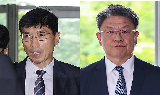 임기훈 전 국가안보실 국방비서관(왼쪽)과 이시원 전 대통령비서실 공직기강비서관(오른쪽)/사진=뉴스1