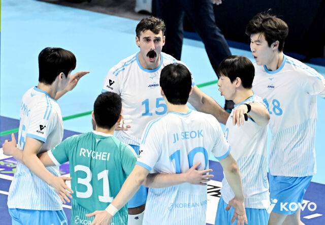 대한항공 배구단./KOVO