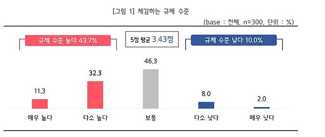 중소기업중앙회는 지난 3∼5일 중소기업 300개를 대상으로 '중소기업 규제 애로조사'를 실시했다. ⓒ중소기업중앙회 제공