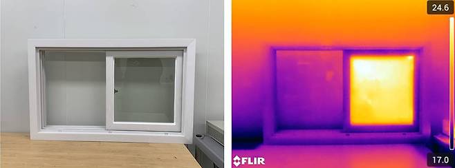 아이테드의 투명 발열 유리 / 출처=아이테드