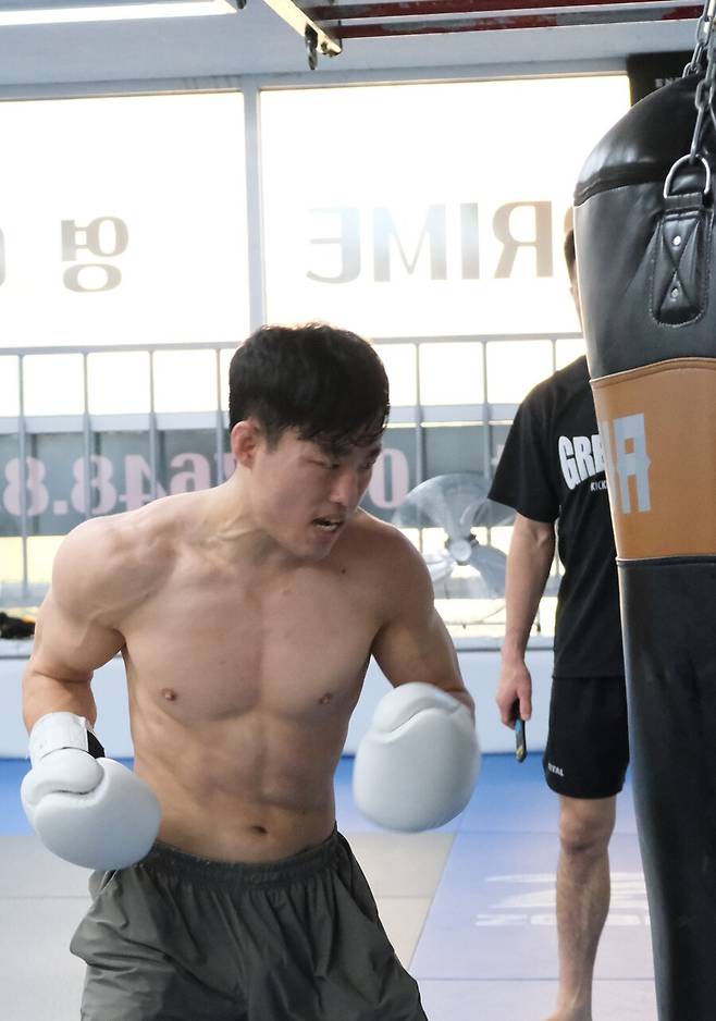 ▲ 훈련하는 정재복 ⓒ로드FC