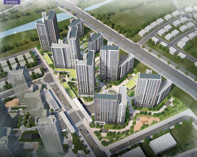 남양주왕숙 B-17블록 단지 조감도. LH 제공