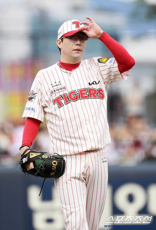 27일 광주 기아챔피언스필드에서 열린 KIA 타이거즈와 NC 다이노스의 경기. KIA 양현종이 역투하고 있다. 광주=박재만 기자 pjm@sportschosun.com/2025.09.27/