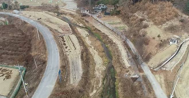 우곡천 전경. 영주시 제공