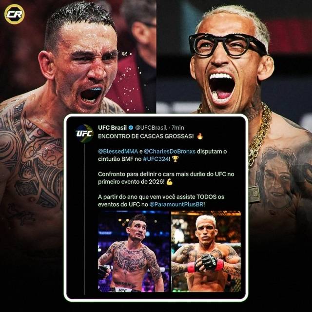 논란이 된 찰스 올리베이라와 맥스 할러웨이의 1월 맞대결 소식은 그저 UFC 브라질 X의 실수로 마무리됐다. 그러나 논란으로만 끝날 일은 아니다. 올리베이라와 할러웨이의 맞대결은 결국 시간문제다. 사진=챔피언십 라운드 SNS