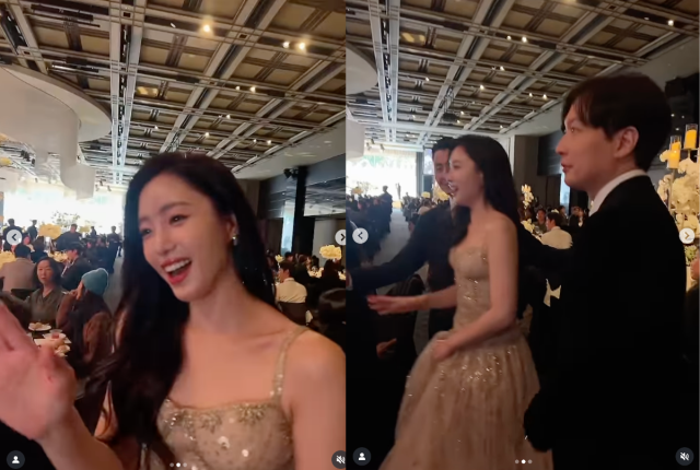 최여진이 남편과 함께 함은정의 결혼식에 참석했다. / 최여진 인스타그램