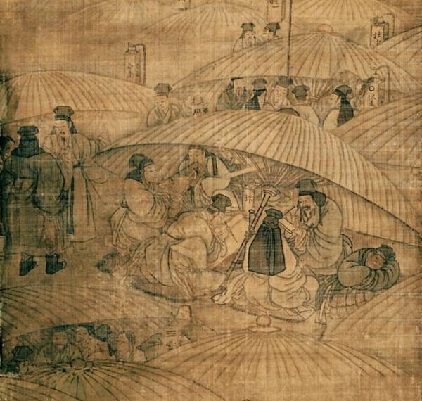 김홍도의 공원춘효도 부분. /안산 김홍도미술관 소장