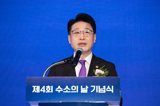 이호현 기후에너지환경부 2차관. 사진은 지난달 3일 '제4회 수소의 날 기념식' 모습. 기후에너지환경부 제공