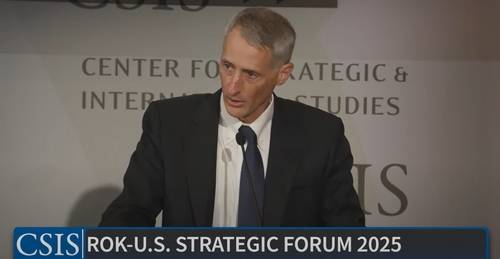 조나단 프리츠 미국 국무부 선임부차관보가 3일(현지 시각) 워싱턴 DC에서 열린 한국국제교류재단·전략국제문제연구소 포럼에서 기조연설을 하고 있다. ⓒ연합뉴스