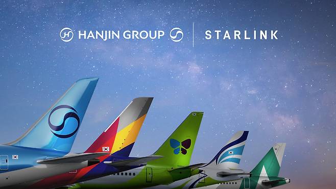 An image of Hanjin Group's five airlines (Korean Air)
