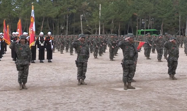 해병대 9여단 창설식