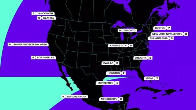 2026 북중미 월드컵 경기 장소./FIFA
