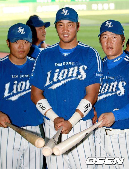 2008년 박석민, 채태인, 최형우 / 삼성 라이온즈 제공