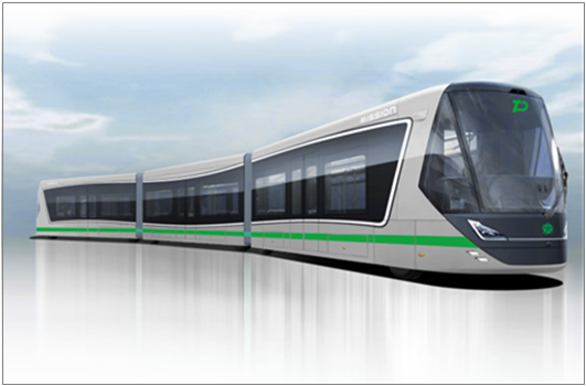 대전시가 전국 최초로 도입해 시범 운행하는 3칸 굴절버스. 대전시 제공