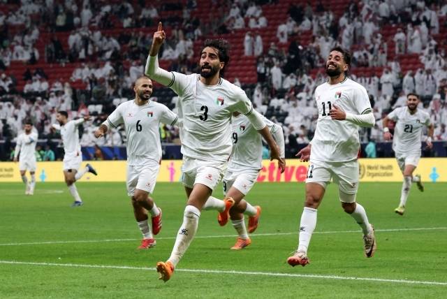팔레스타인은 카타르를 꺾는 등 이변을 일으키며 아랍컵 A조 1위에 올랐다. 사진=REUTERS=연합뉴스
