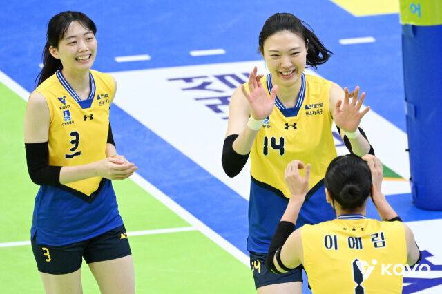 현대건설 김다인과 양효진./KOVO