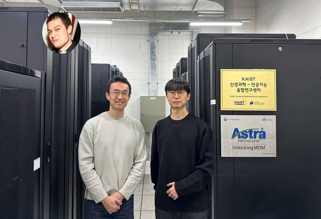 이상완(왼쪽) KAIST 교수, 성도윤(오른쪽) KAIST 박사과정, 마티아 리고티(상단) IBM AI연구소 박사. KAIST 제공.