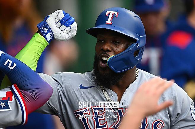 ▲ 텍사스 레인저스 시절 아돌리스 가르시아.