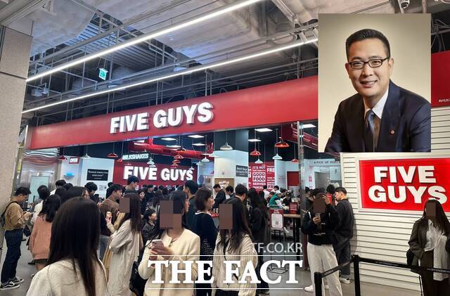 에이치앤큐에쿼티파트너스가 김동선 한화갤러리아 부사장이 주도해 들여온 '파이브가이즈'의 운영사 에프지코리아와 양해각서를 체결한다. /더팩트DB