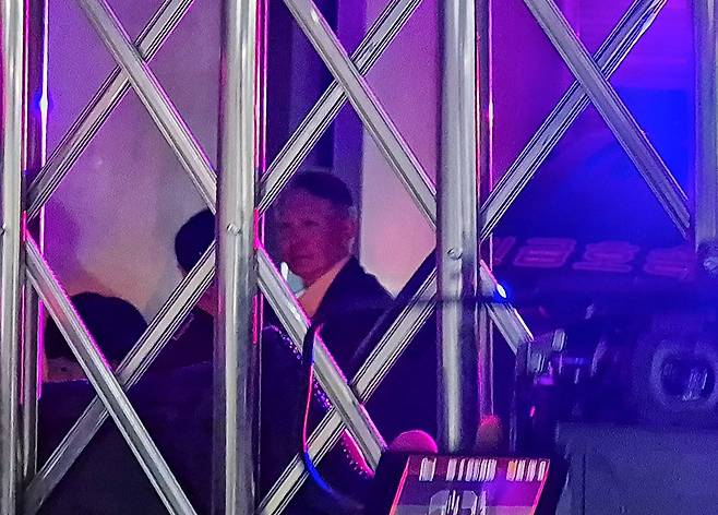 윤석열씨가 12월18일 중앙지역군사법원에서 열린 여인형 전 방첩사령관의 내란중요임무종사 혐의 재판에 증인으로 출석하고 있다. ⓒ연합뉴스