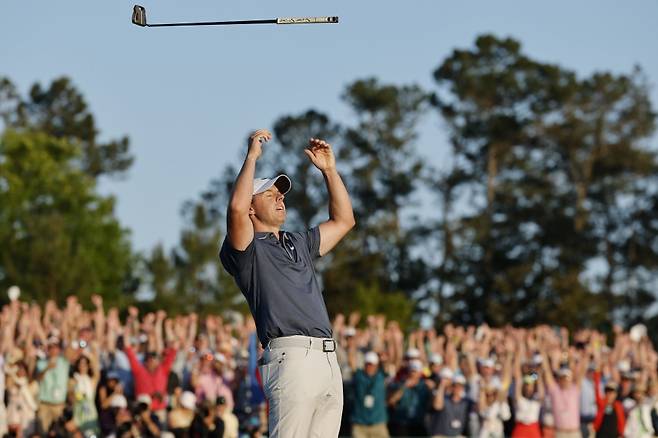 ▲ 우승 확정한 뒤 기뻐하는 매킬로이 ⓒ연합뉴스