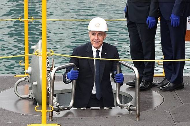 거제조선소 방문한 마크 카니 캐나다 총리. 연합뉴스