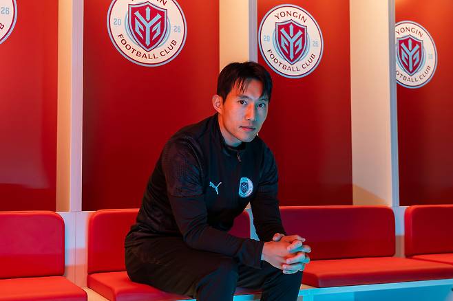 인천 유나이티드를 떠나 용인FC에 합류한 베테랑 신진호. /사진=용인FC 제공