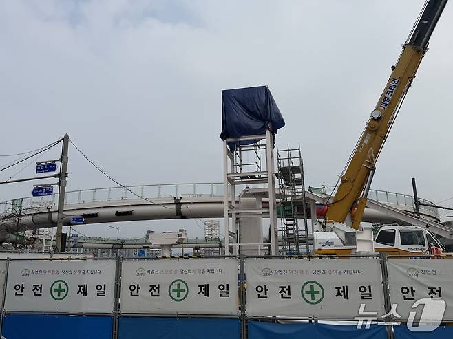 강원 춘천 호반사거리 원형육교 현재 상황.2025.12.28 한귀섭 기자