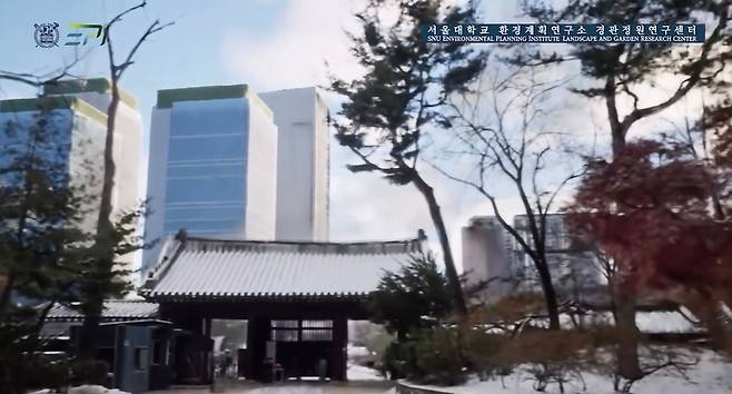 종묘 외대문에서 바라본 세운상가 재개발 구역 시뮬레이션