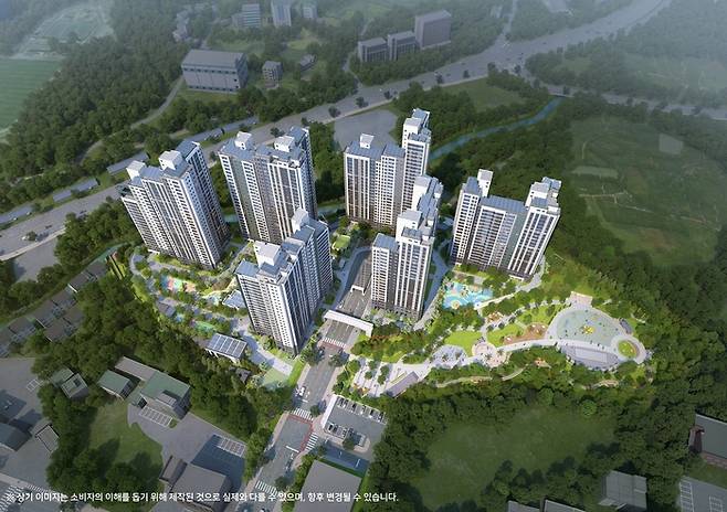 ‘용인 푸르지오 원클러스터파크’. 대우건설