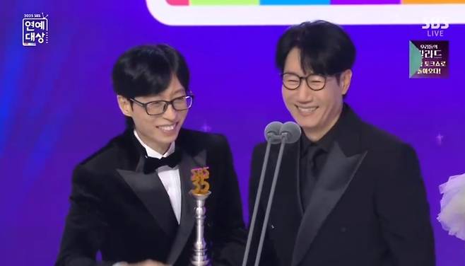 유재석, 지석진. 사진|‘2025 SBS 연예대상’