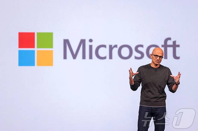 사티아 나델라 마이크로소프트 CEO. FILES-INDIA-MICROSOFT-INVESTMENT-TECHNOLOGY-AI ⓒ AFP=뉴스1