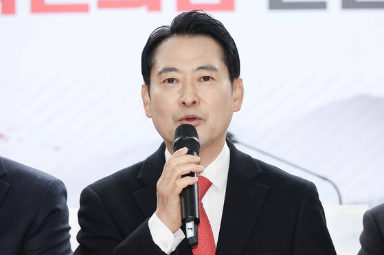 장동혁 국민의힘 대표가 1일 오전 서울 여의도 중앙당사에서 열린 2026 국민의힘 신년 인사회에서 인사말을 하고 있다. 임현동 기자