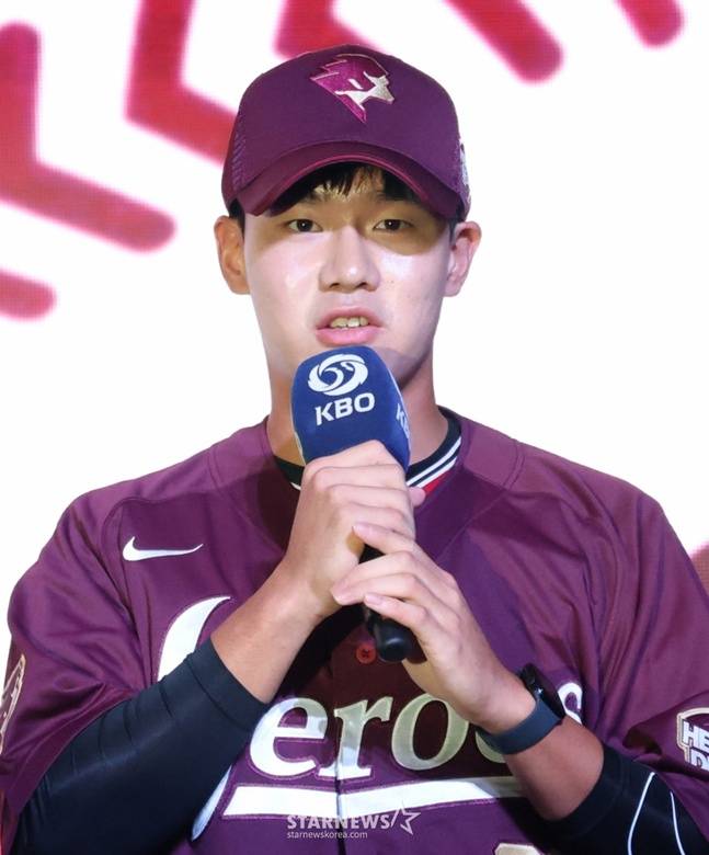 2026 KBO 신인 드래프트에서 1라운드 전체 10순위로 키움에 지명된 박한결. 키움이 조상우를 KIA로 트레이드하면서 1라운드 지명권을 받았다. /사진=스타뉴스