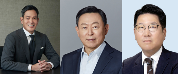 정용진 신세계그룹 회장(왼쪽부터), 신동빈 롯데그룹 회장, 정지선 현대백화점그룹 회장. ⓒ각 사