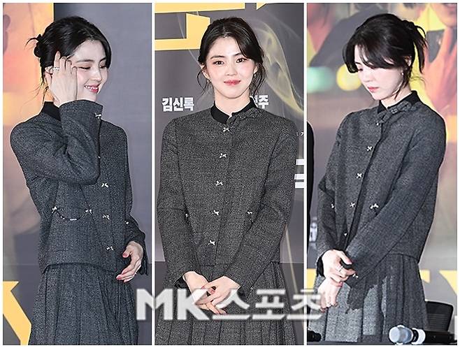 배우 한소희가 공식석상에서 절제된 분위기의 행보로 눈길을 끌었다. / 사진 = 천정환 기자