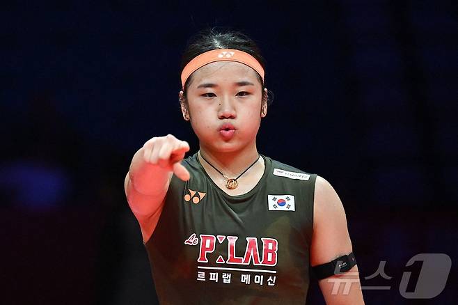 시즌 2승에 도전하는 안세영이 인도오픈 16강에 진출했다. ⓒ AFP=뉴스1