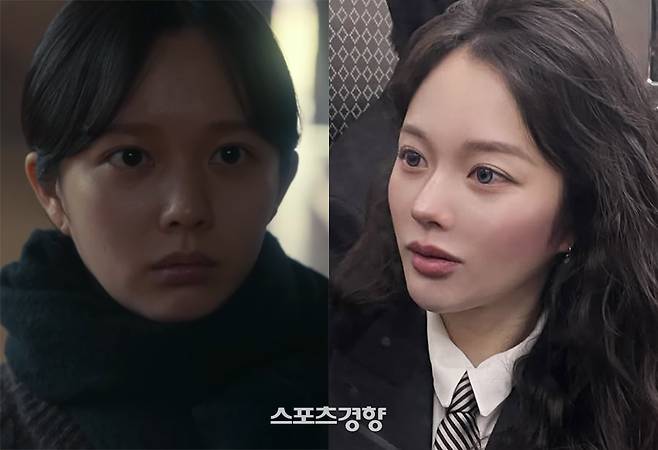 ‘더 글로리’에 출연한 배우 정지소(왼쪽)과 그의 최근 근황. 넷플릭스 방송 화면·본인 인스타그램 계정