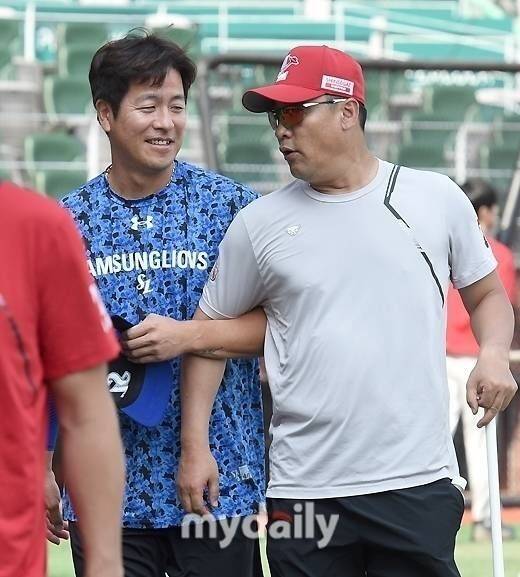 SSG 랜더스 시절 김민재 코치./마이데일리