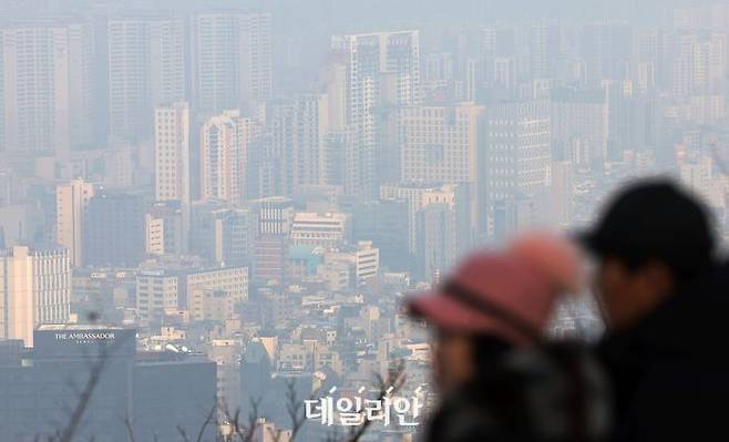 서울 중구 남산에서 바라본 서울 시내 아파트 단지 모습.ⓒ뉴시스