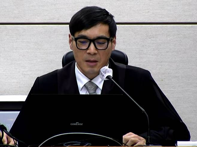 백대현 부장판사. 채널A 갈무리