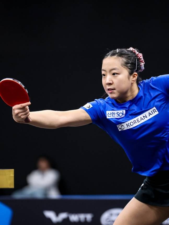 신유빈. /사진=WTT 공식 SNS