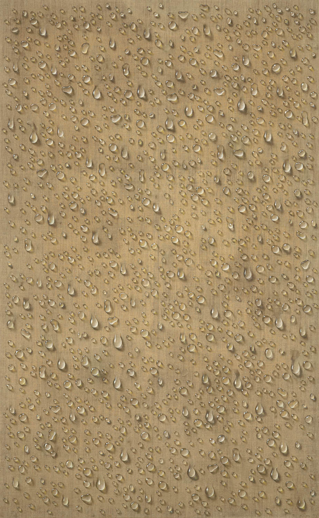 김창열 (1929 – 2021), ‘물방울 ABS N° 2’. 리넨에 유채, 198×123cm , 1973. 추정가 9~14억 원. 케이옥션 제공