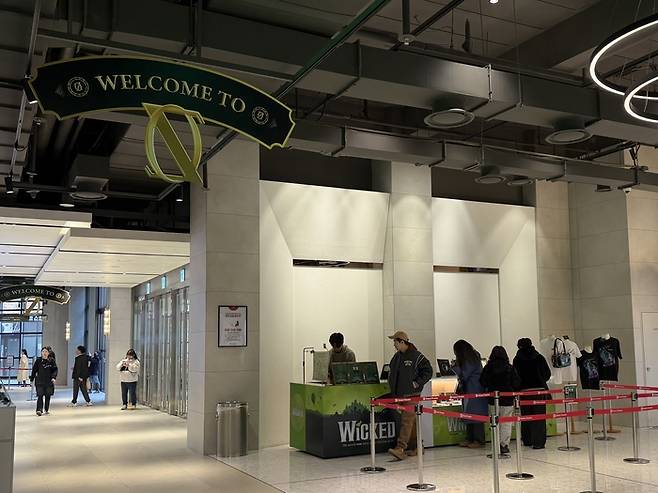 지난 10일 방문한 뮤지컬 위키드가 공연 중인 부산 드림씨어터 내부 모습. <사진=정수민기자>