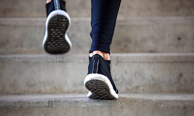 계단 오르기는 유산소운동과 근력운동을 함께 하는 효과적인 운동이다. 허벅지와 엉덩이 근육을 튼튼하게 하는 데도 큰 도움이 된다. 사진=게티이미지뱅크